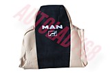 Чехол эконом MAN TGA бежевый+черный кожа+антара 0778 