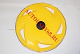 Колпак колеса (пластик) R-22.5 задние (вентилятор) желтый (2шт)