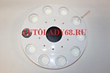 Колпак колеса передний на евродиск R-17,5 R-19,5 (2 шт) ( пластик белый закрытый) 8 шпилек
