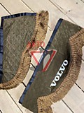 Ламбрекен "Комплект с маркой" VOLVO коричневый стеган. микрофибра