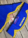 Ламбрекен "Комплект с маркой" Scania синий стеган. микрофибра