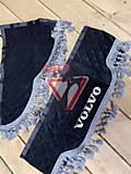 Ламбрекен "Комплект с маркой" VOLVO черный стеган. микрофибра