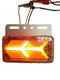 Фонарь маркерный YD Стрелка бегующая Желтая 36LED 12v