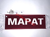 Вымпел бахрома Марат - Пустой красный