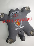 Кот- Саймон с логотипом SCANIA серый