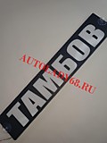 Табличка светящаяся черная 10/50 см 24v Тамбов свет белый