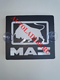 Табличка светящаяся черная малая 13/15 см 24v МАЗ свет белый (шт)