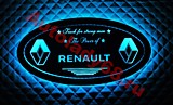 Табличка светящаяся в спальник RENAULT овал 600х300 24v