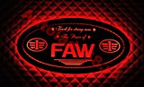 Табличка светящаяся в спальник FAW овал 600х300 24v